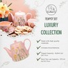 Cookspire Porcelain Tea Set - Modern Pink Tea pot (28.7