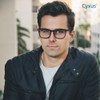 Cyxus 8082X29BAG Fashion Glasses, Unisex, Storage Bag, Wellington Frame, Clear