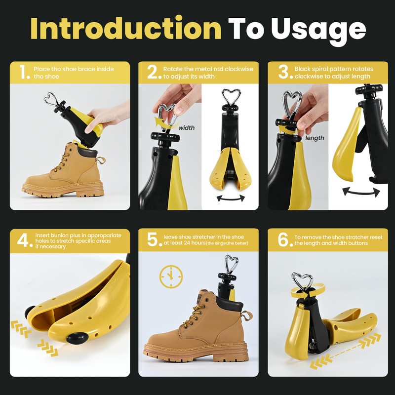 WANNUOQI Shoe Stretcher For Women & Men,Boot Stretcher,Premium Shoe Expander