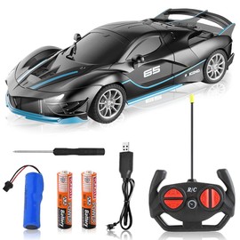 HATFRYF Remote Control drift Cars, Black Remote Control Vehicle, Cool RC drift Race Cars, Kids RC drift Car, Model Toy for Boys - Driftable, Gifts for Kids Boys, 22 × 10 × 7 CM Design S