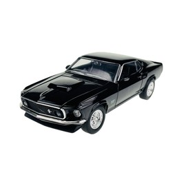 Welly Ford Mustang Boss 429 Coupe Black Type I 3rd Generation 1969 1/24 Metal Model Car Die Cast New in Box