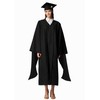 MyGradDay Graduation Master Cap and Gown Master Regalia with Black