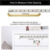 QOGRISUN 5 Pack Solid Brass Cabinet Pulls, 7-9/16 Inch Hole