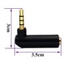 Mr.Gadget's Solutions 3.5mm Male to Female Headphone Adapter, 90 Degree