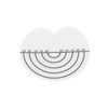 100Pcs Hair Heat Shield Guards with Scale Single Hole PVC