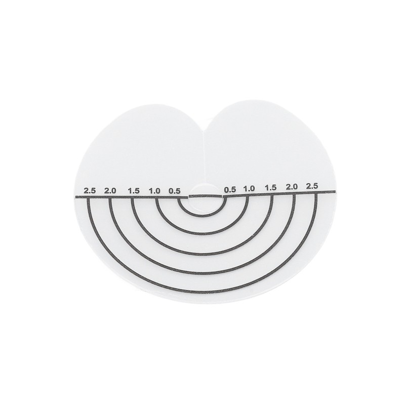 100Pcs Hair Heat Shield Guards with Scale Single Hole PVC