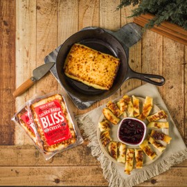 Cheese Bros. Golden Baked Bliss Cheese | Made in Wisconsin | Heat & Eat | Fresh & Crispy | 4 Pack