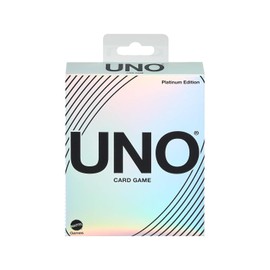Mattel Games UNO Juego de Cartas Platinum para niños de 7 años en adelante
