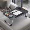 Slendor Lap Desk with Tablet Slot, Foldable Laptop Table with