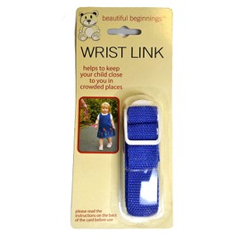 Beautiful Beginnings Adjustable Baby Wrist Link Rein Restrain Safety Toddler Walking in Assorted Color (18m-4yrs)