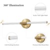 URSOLA 24" Modern LED Bathroom Light Fixtures, Golden 3CCT Dimmable