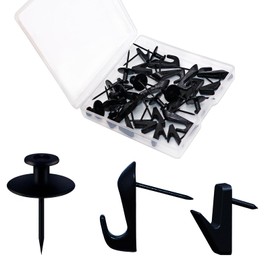 Clavos para Colgar Cuadros, Chinchetas para Colgado en Pared - Alfileres de Doble Cabeza, Tachuelas de Pared Resistentes para Paneles de Yeso, Arte, P