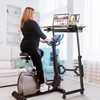 Enayplon Small Standing Desk with Wheels, Portable Treadmill Desk, Rolling
