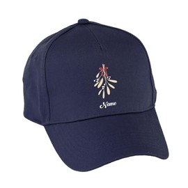Hippowarehouse Perso Mistle Toe Premium Printed 5 Panel Baseball Cap hat OneSize Adults Navy