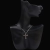 UEUC Silver Cross Necklaces for Women, Birth Stones Religious Faith