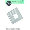 Sizzix Framelits Die Set 657565, Squares, 8 Pack, Multiple Sizes