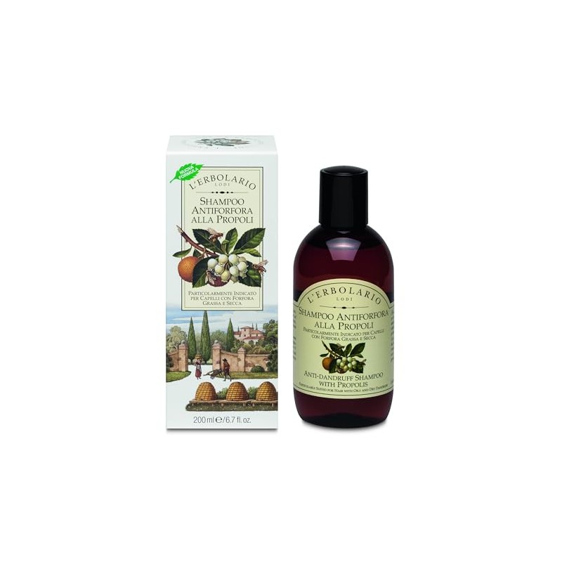 L'Erbolario Antidandruff Shampoo with Propolis 200 ml