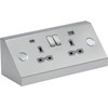 Knightsbridge Under Cabinet 13A 2G Socket with Dual USB A+C