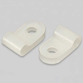 한푹 PVC 새들 전선 케이블 정리 클립 클램프 14N 500개 Hanpuk PVC Saddle Wire Cable Organizer Clip Clamp 14N 500pcs