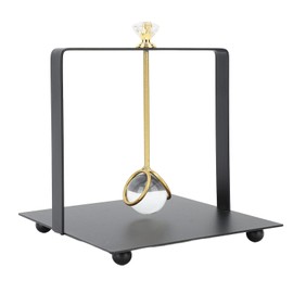 Servilletero de Mesa, Servilletero de Cuadrado Elegante y Duradero, Versátil para Hotel y Cocina (BLACK)