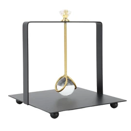 Servilletero de Mesa, Servilletero de Cuadrado Elegante y Duradero, Versátil para Hotel y Cocina (BLACK)