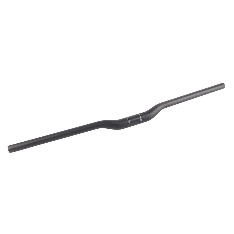 Bicycle Riser Handlebar Matt Black 3K Carbon Fiber Integrated Light