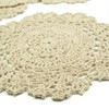 kilofly Crochet Cotton Lace Table Placemats Doilies Value Pack, 4pc,