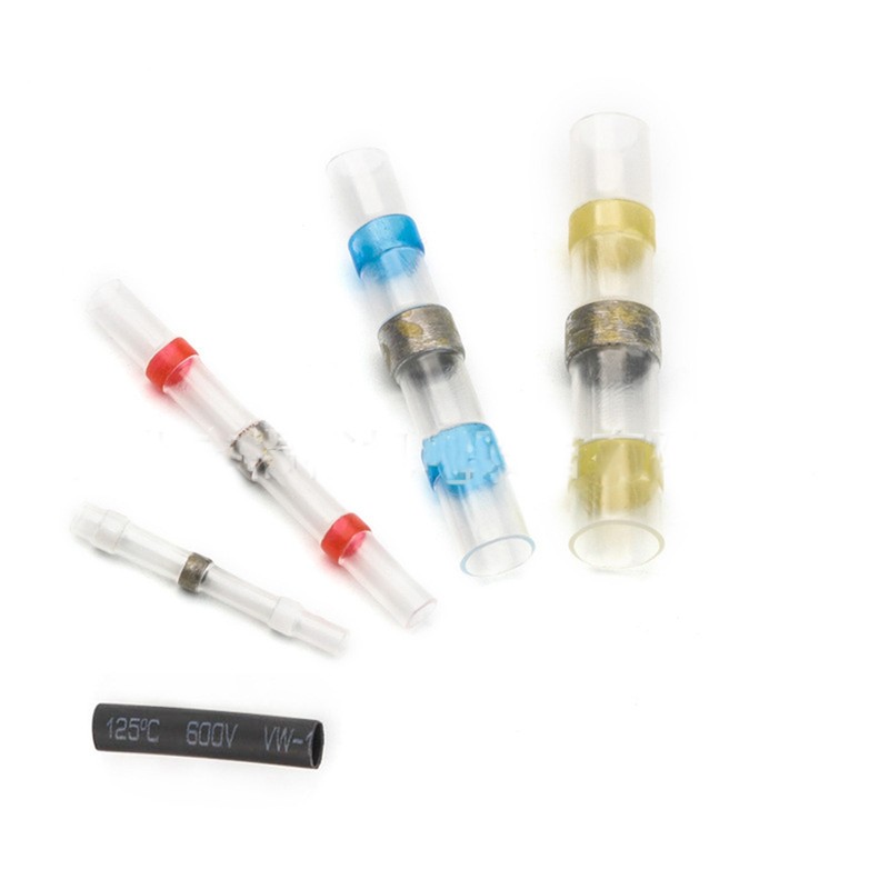 1 Set Heat Shrinkable Terminals Waterproof Solder Ring Insulated Butt