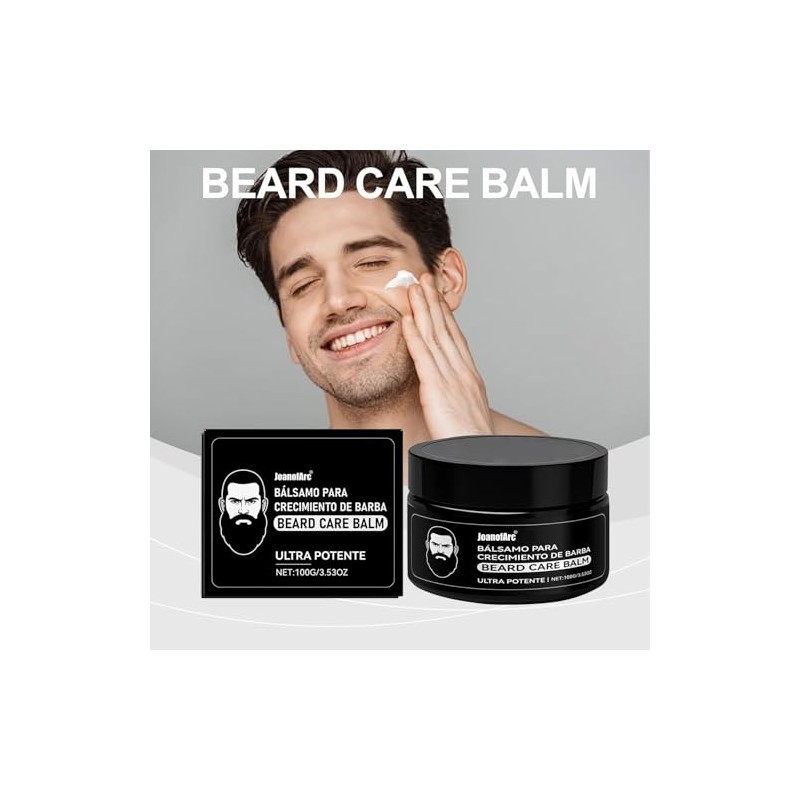 Beard Stimulating Balm for Men, Moisturizes & Strengthens Beard, Tames