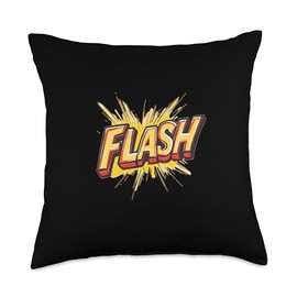 Bring Energy and Fun with this Cool Flash Statement Outfit Throw Pillow