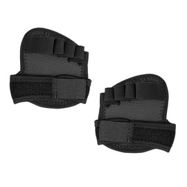 minkissy 1 Pair Yoga Socks Breathable Half Insoles Comfortable Dance Pads Anti-friction Forefoot Pads Black