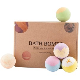 Timistars Bath Bombs Gift Set with Natural Essential Oils for Women – Aromatherapy Holiday Gifts Ideas. 12 Pcs Christmas Bath Bombs Gifts for Women Men and Teen