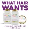 OGX Coconut Miracle Oil Set, Shampoo & Conditioner, 13 Ounces