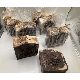 Homemade Sweet Chocolate Coconut Milk Soap, Lot 6,  5 oz. Bars