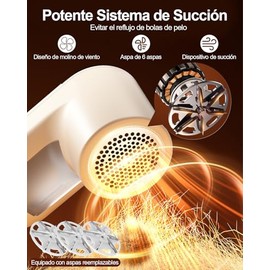 Miortior Quitapelusas Elctrico Recargable para Ropa con Pantalla LED, 3 Velocidades Ajustables, Quita Pelusa para Ropa, Incluye Cepillo y 3 Repuestos 