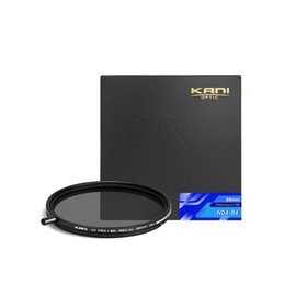KANI 818089 86mm Variable ND Filter, ZeroSharp Series, Premium ND4-64, Dimming Effect, Up to 6 Stop Dimming Effect, Includes Detachable Adjustment Knob, X-Shape Suppression, Low Reflection, Water