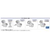 Kakudai 0177-54X20 Mixing Faucet Mounting Screw Hole Flange Cover Zagane