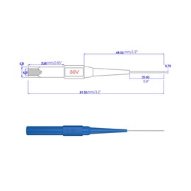 CZJZDZ 10 sondas de prueba multímetro para sondas traseras, pin de prueba de 0,7 mm, agujas de perforación de aislamiento no destructivo, enchufe de plátano hembra de 4 mm, herramientas de detección de coche, 5 colores, 30009