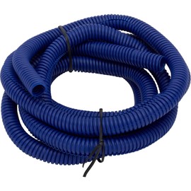 Split Wire Loom Conduit Tubing, 1/2 Inch Diameter, 8 Ft. Long, Blue