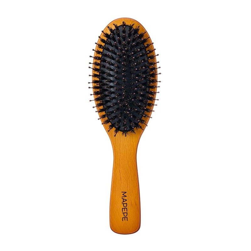 Mapepe Shiny Natural Hair Mix Brush Brown 1 Piece