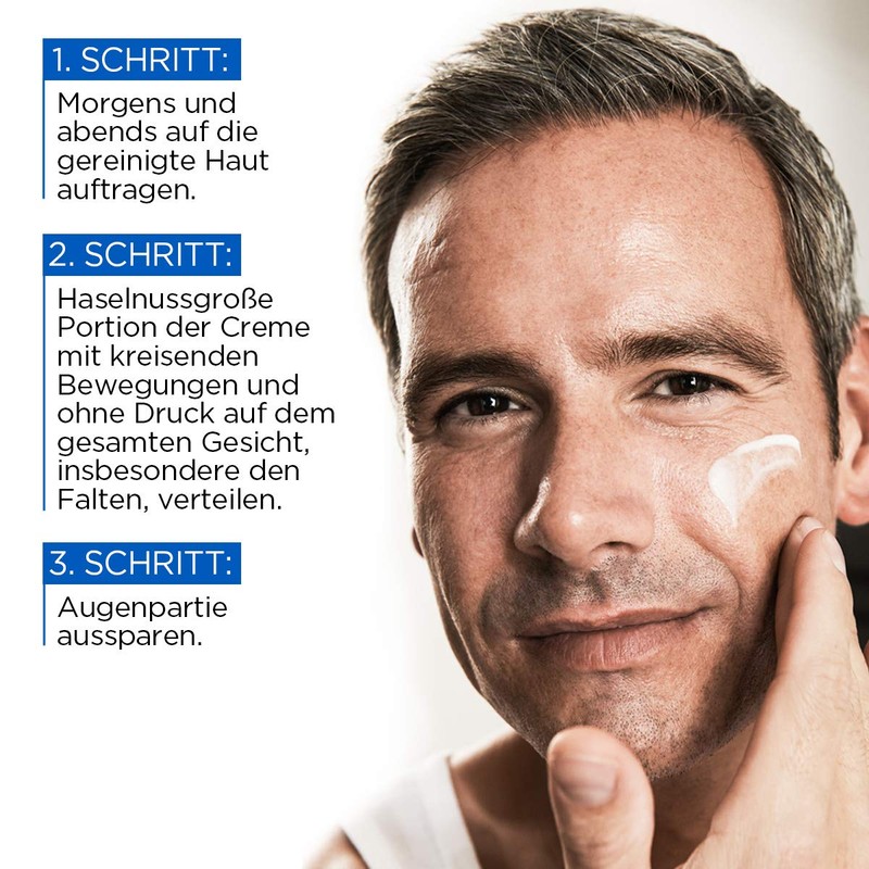 Expert Falten Stop Feuchtigkeitspflege, Gesichtscreme für Männer mit hochdosierter Anti-Aging-Wirkung,