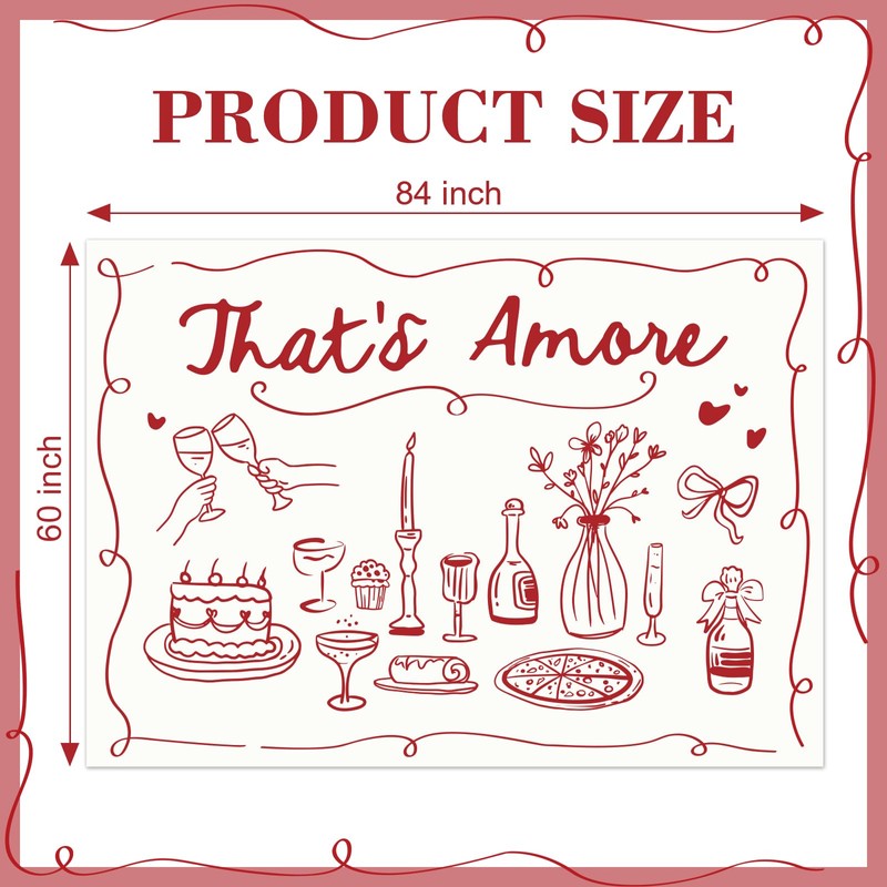 FYSUIMU That's Amore Backdrop Italian Wedding Engagement Party Decoration Photography