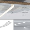 Spotless Plaster in Recessed Flexible Drywall LED Channel Fully Bendable