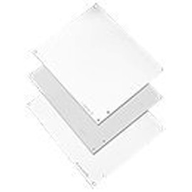Hoffman A12P12 Conductive Panels for JIC Enclosure, Steel/Aluminum, J Box/10.75" x 10.88", Fits 12" x 12", White