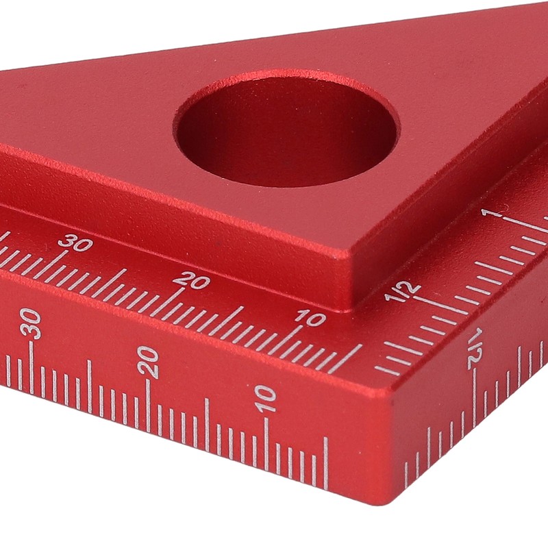 45/90 Degree Aluminum Alloy Angle Ruler High Accuracy DIY Woodworking