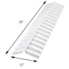 4 ft. Polycarbonate Ridge Cap Flashing, White Opal