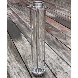 2 inch Tri Clamp Tall Sight Glass 12 inch Long/18 inch Long (12 inch long)
