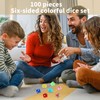 Giugio Set of 100 Dice Set, 6-Sided Dice Colourful Set,