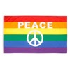 PHENO FLAGS Peace Flag 90 x 150 cm with Brass