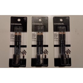 COVERGIRL 3 PACK CoverGirl Easy Breezy Brow Fill + Define Pencils w/ Sharpener #500 Black